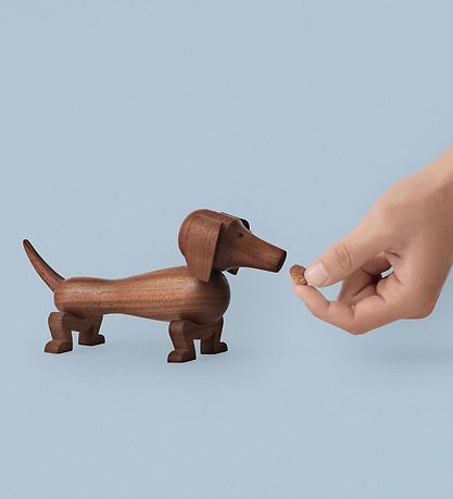 Kay Bojesen Holzfigur - Dackel - 18 cm - Walnuss
