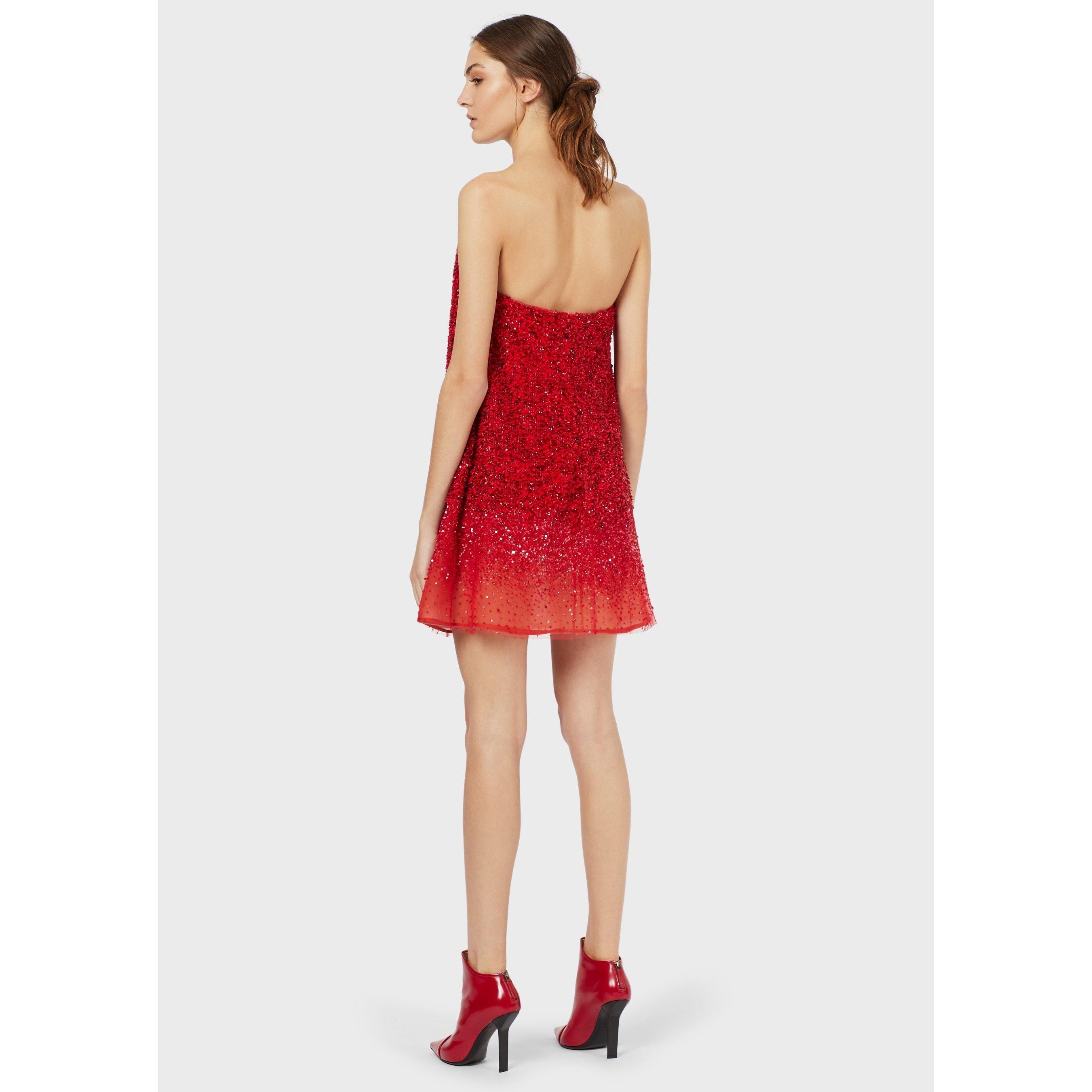 Emporio Armani Strapless Mini Dress