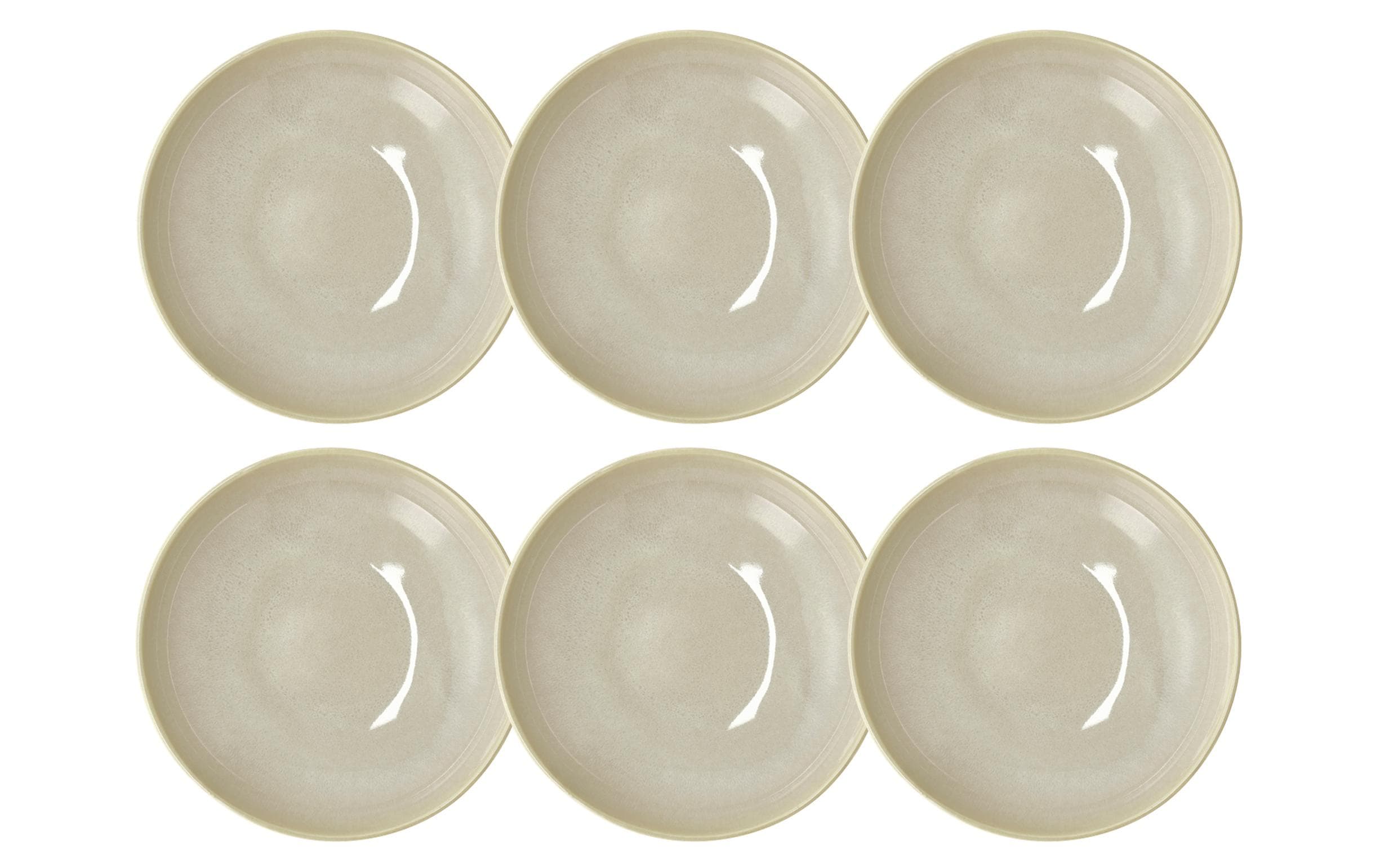 Suppen- & Pastateller Shoku Ø 21 cm, 6 Stück, BeigeEssteller-Set