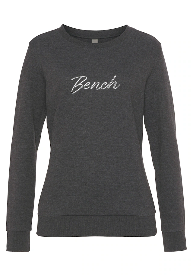 Bench. Loungewear Sweatshirt , mit glänzender Logostickerei, Loungewear