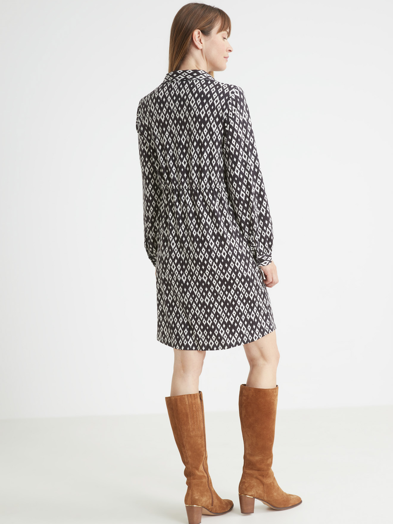 Robe chemisier en maille
