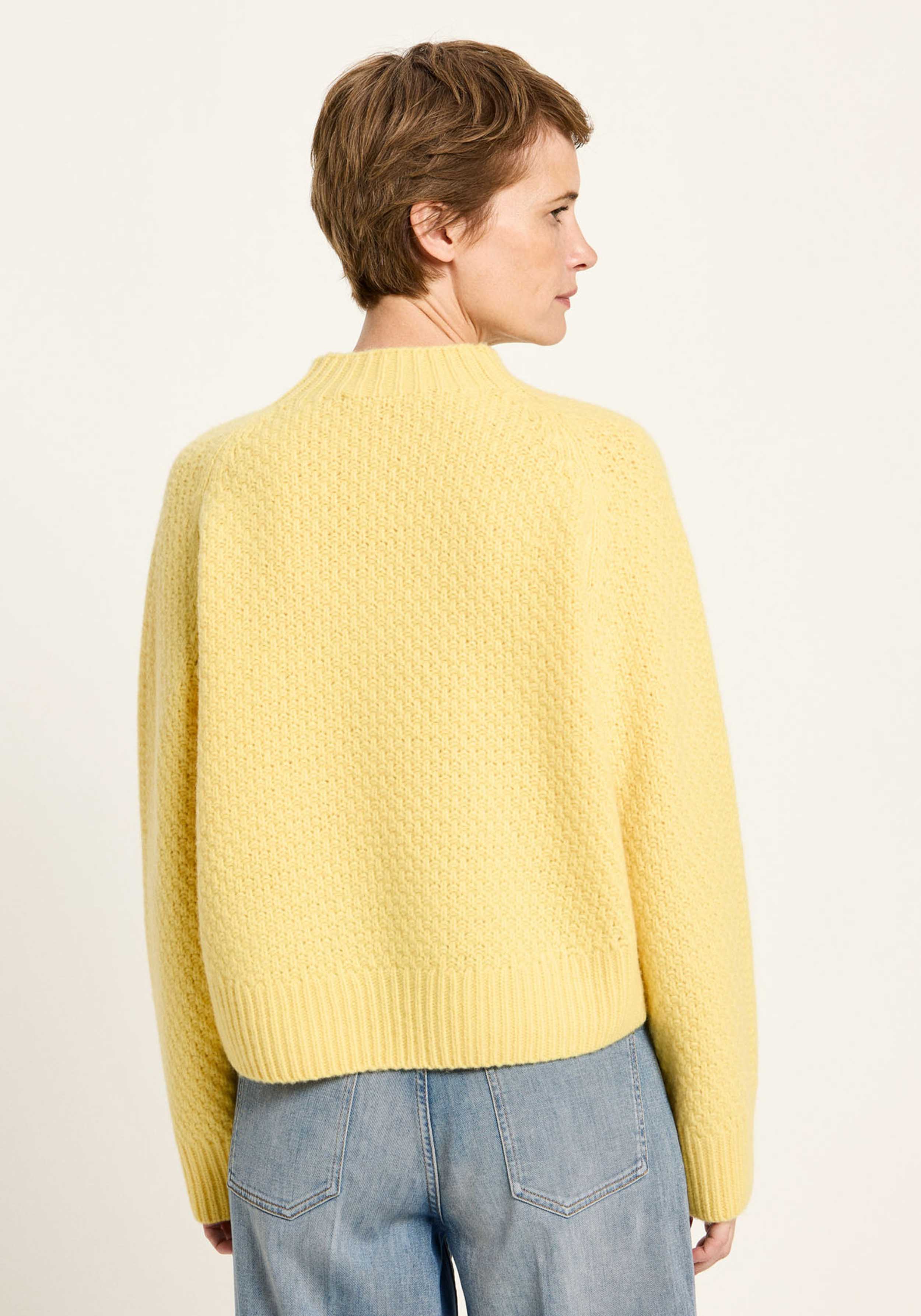 Lanius Strukturpullover Yellow