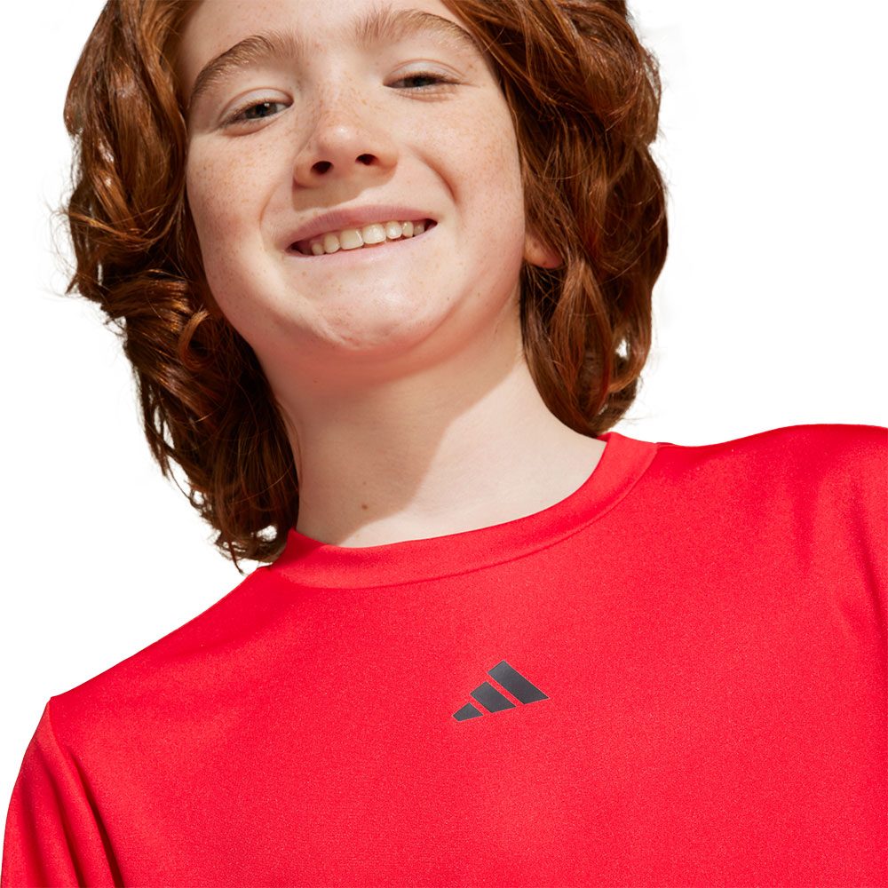 adidas Train Essentials Logo Regular Fit T-Shirt Kinder pure ruby