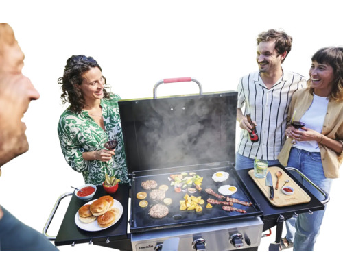 Char-Broil Griddle 3400 gasgrill, zwart, inclusief 3 branders en planchaplaat