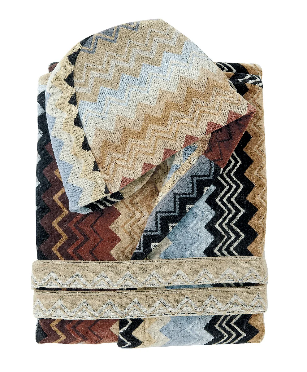 Missoni Home  Giacomo badekåbe - 160 Nero Multicolor