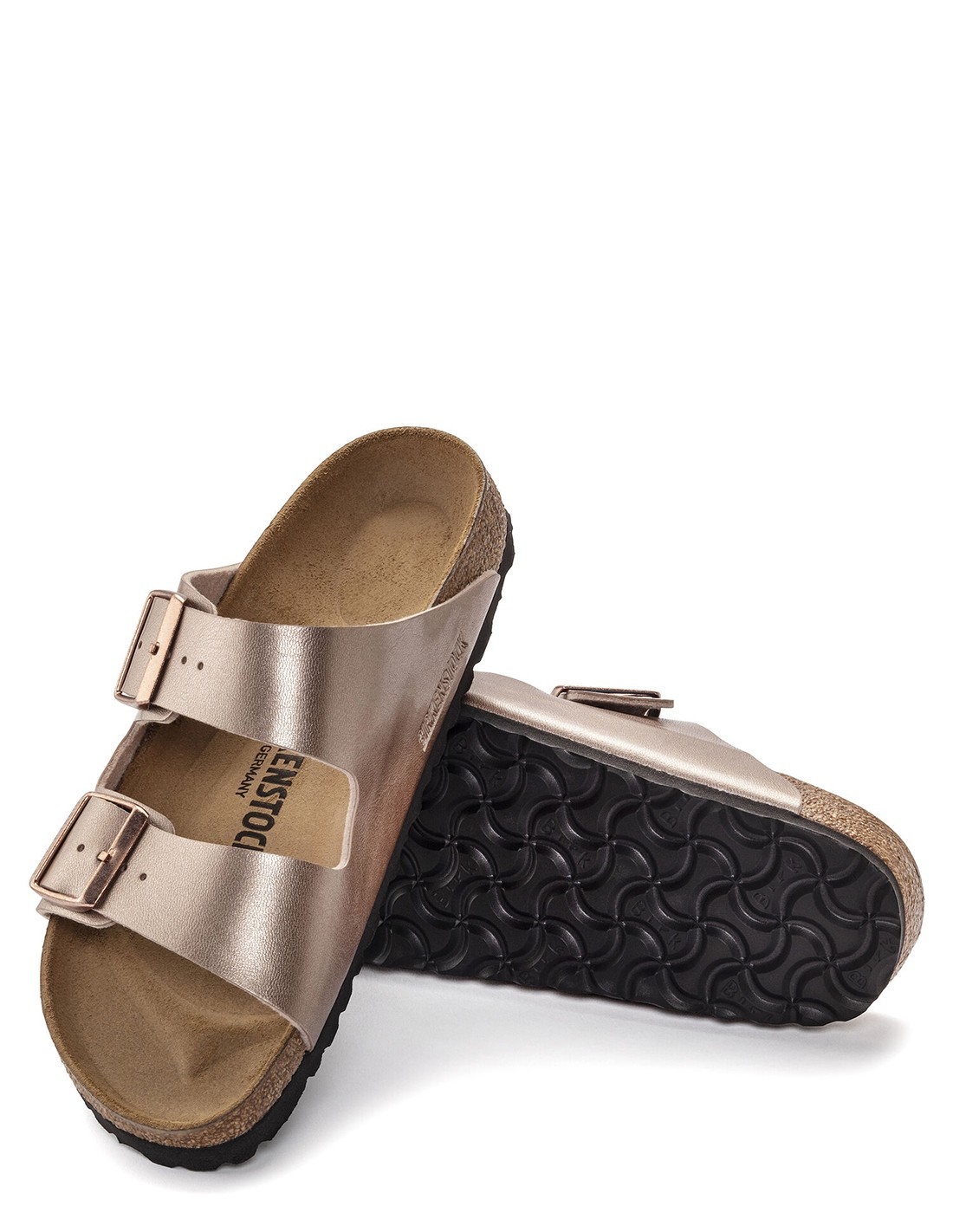 birkenstock Mules Femme Arizona Bf Copper Metalic