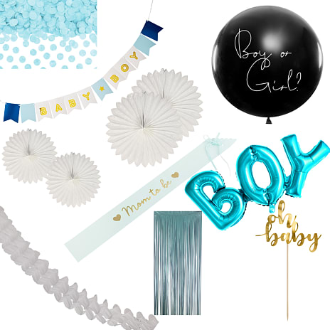 Festpakke babyshower - lyseblå