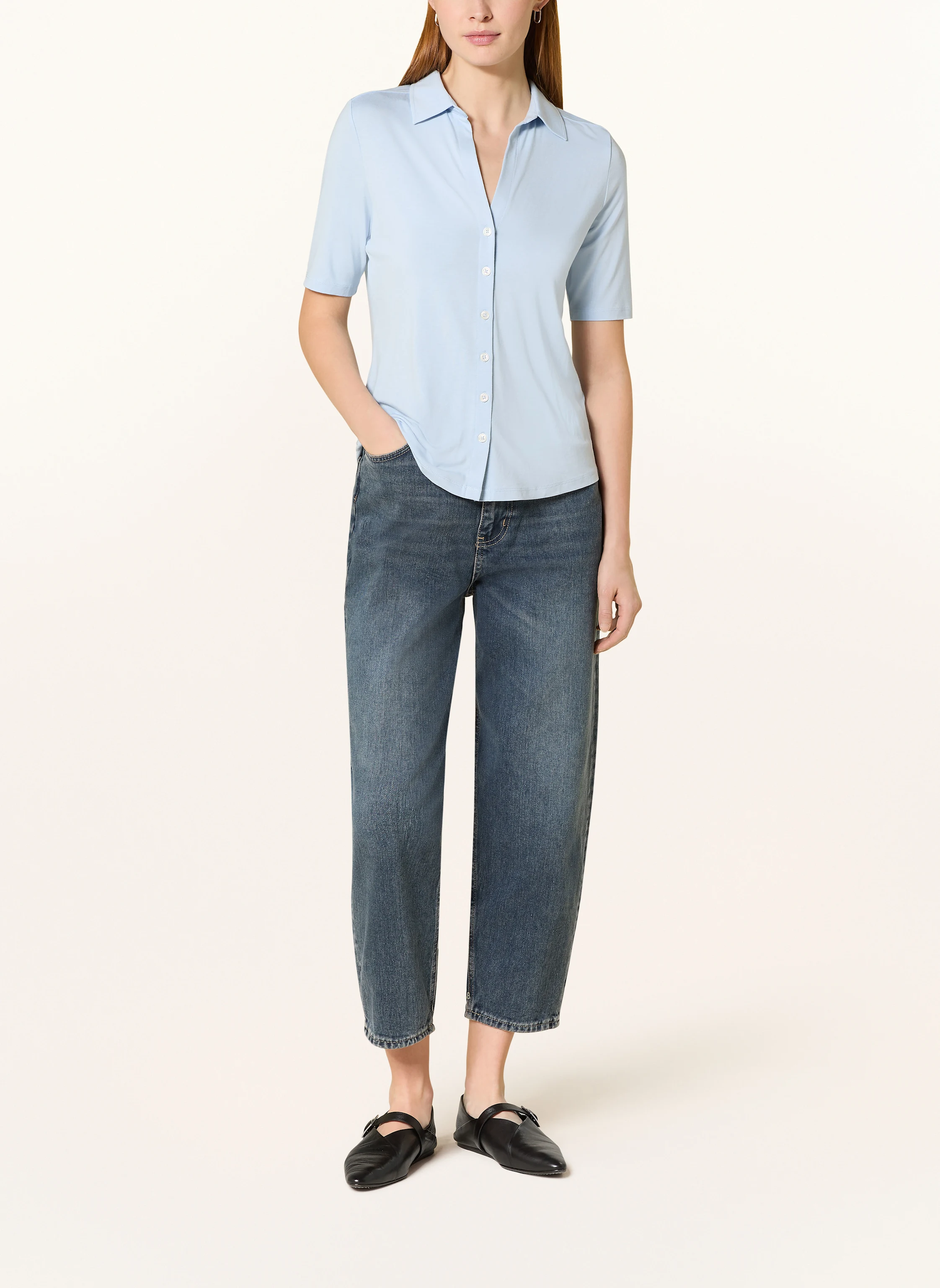 Marc O'Polo Hemdbluse aus Jersey