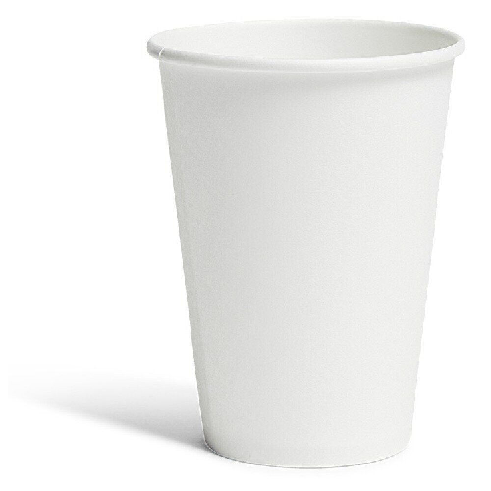 Gobelet jetable en carton uni blanc x50