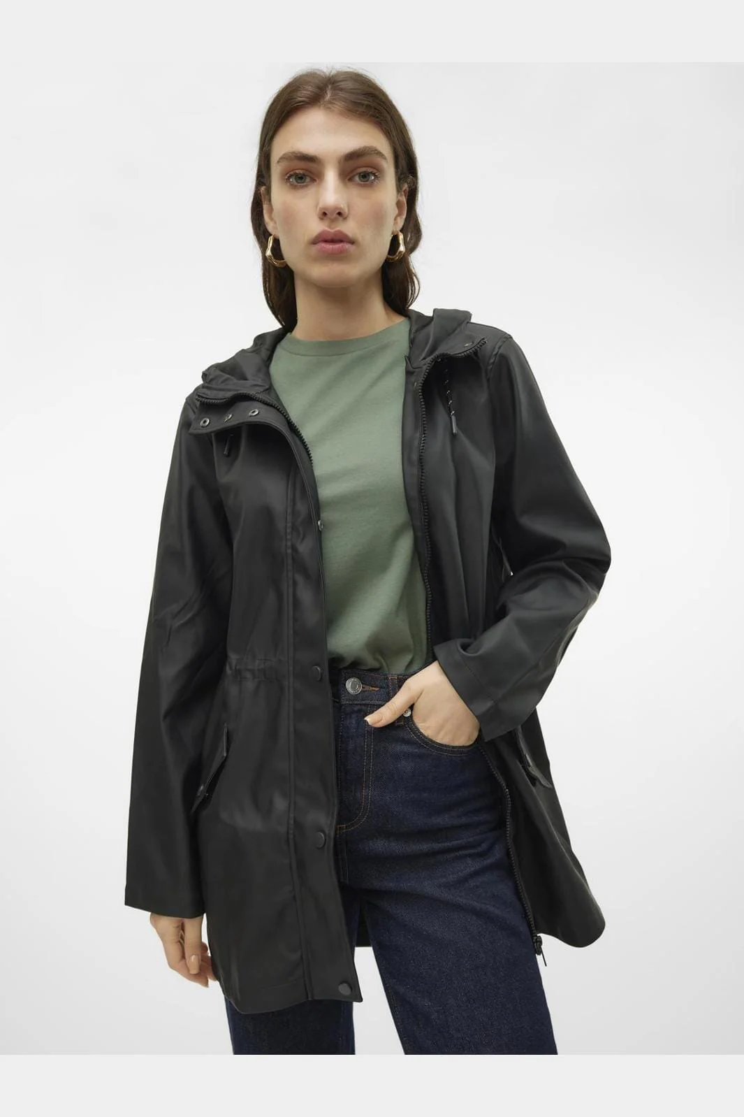 Vero Moda Vmmalou Coated Jacket 4016581 black