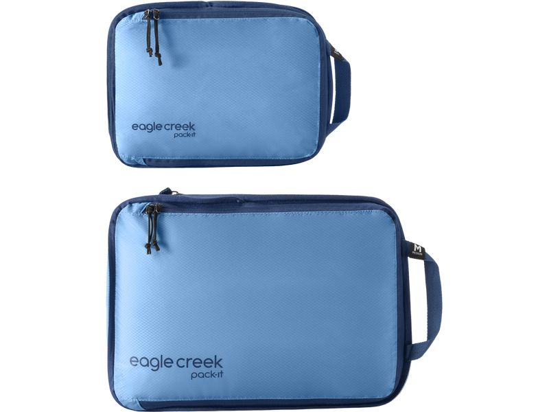 eagle creek Pack-It Isolate Compression Cube Set S/M Blau Kleiderbeutel-Set