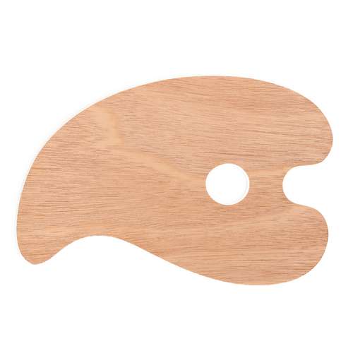 Farbpalette aus Holz