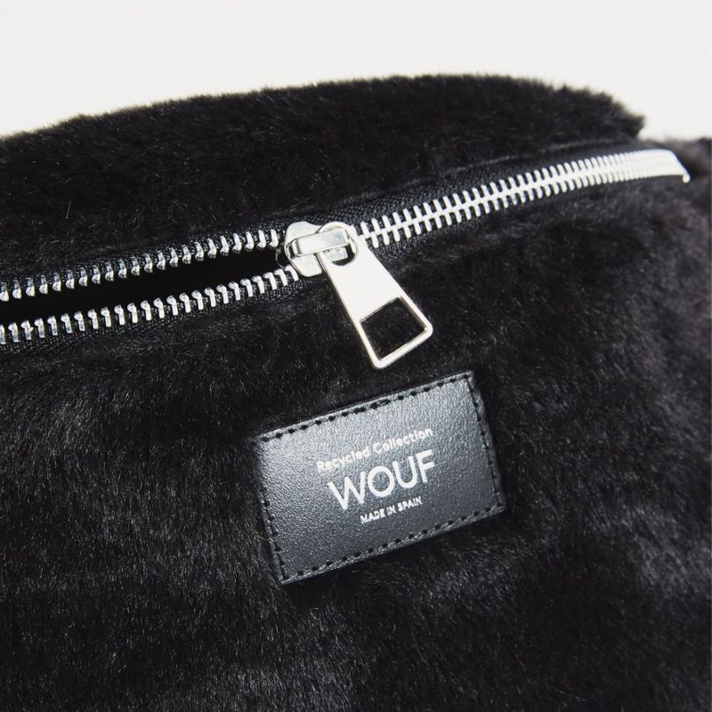 Banane Waist 32 cm en fausse fourrure Black Forest
