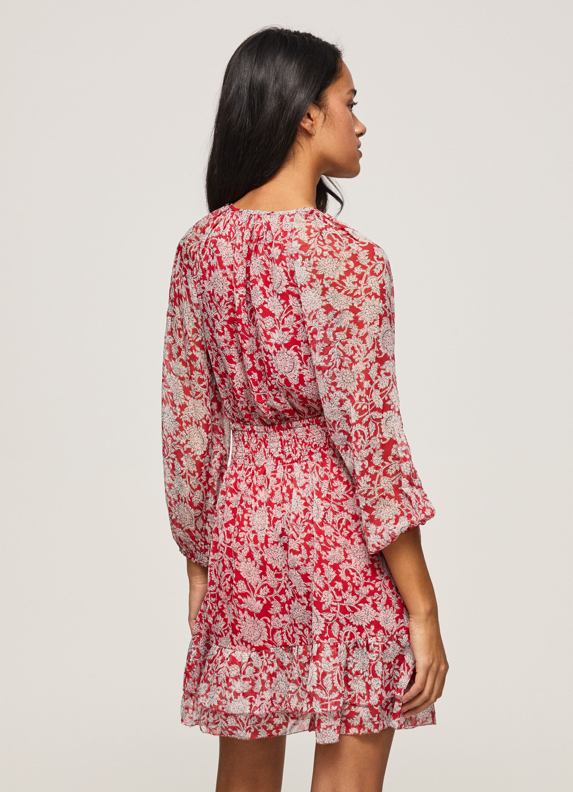 VESTIDO COM ESTAMPA FLORAL - multicolorido