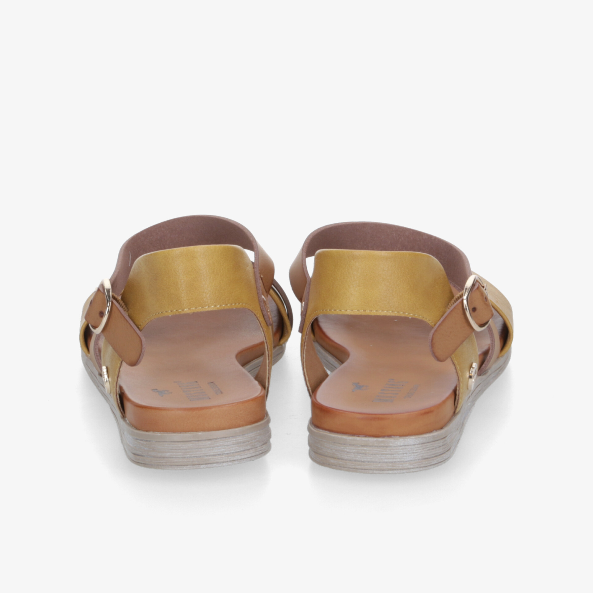 MUSTANG Damen Riemchensandalen gelb