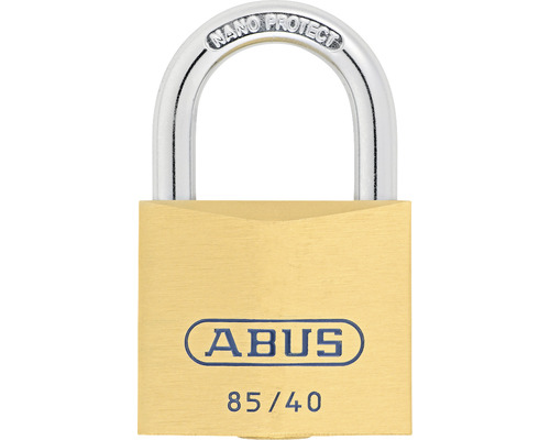 Abus 85/50 messing hangslot met sluitlip, 50 mm