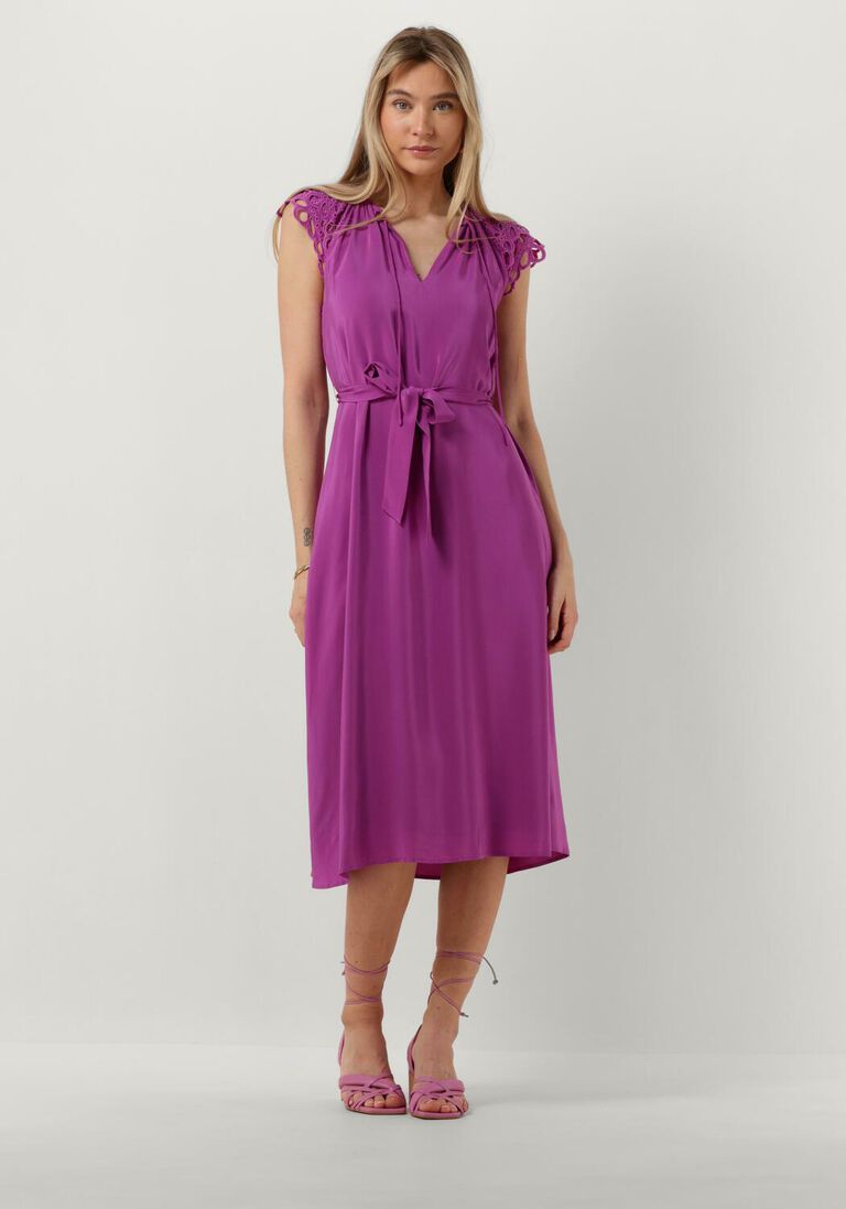 SUNCOO paarse suncoo midi jurk celest