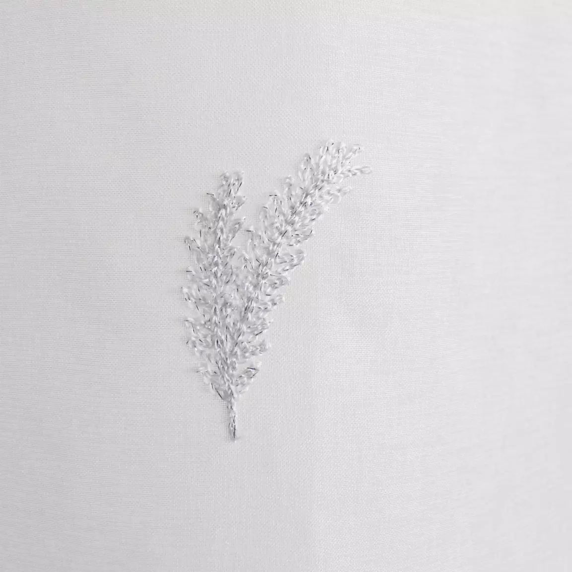 Paire de voilages passe-tringle (60 x 120 cm) Calisson Blanche