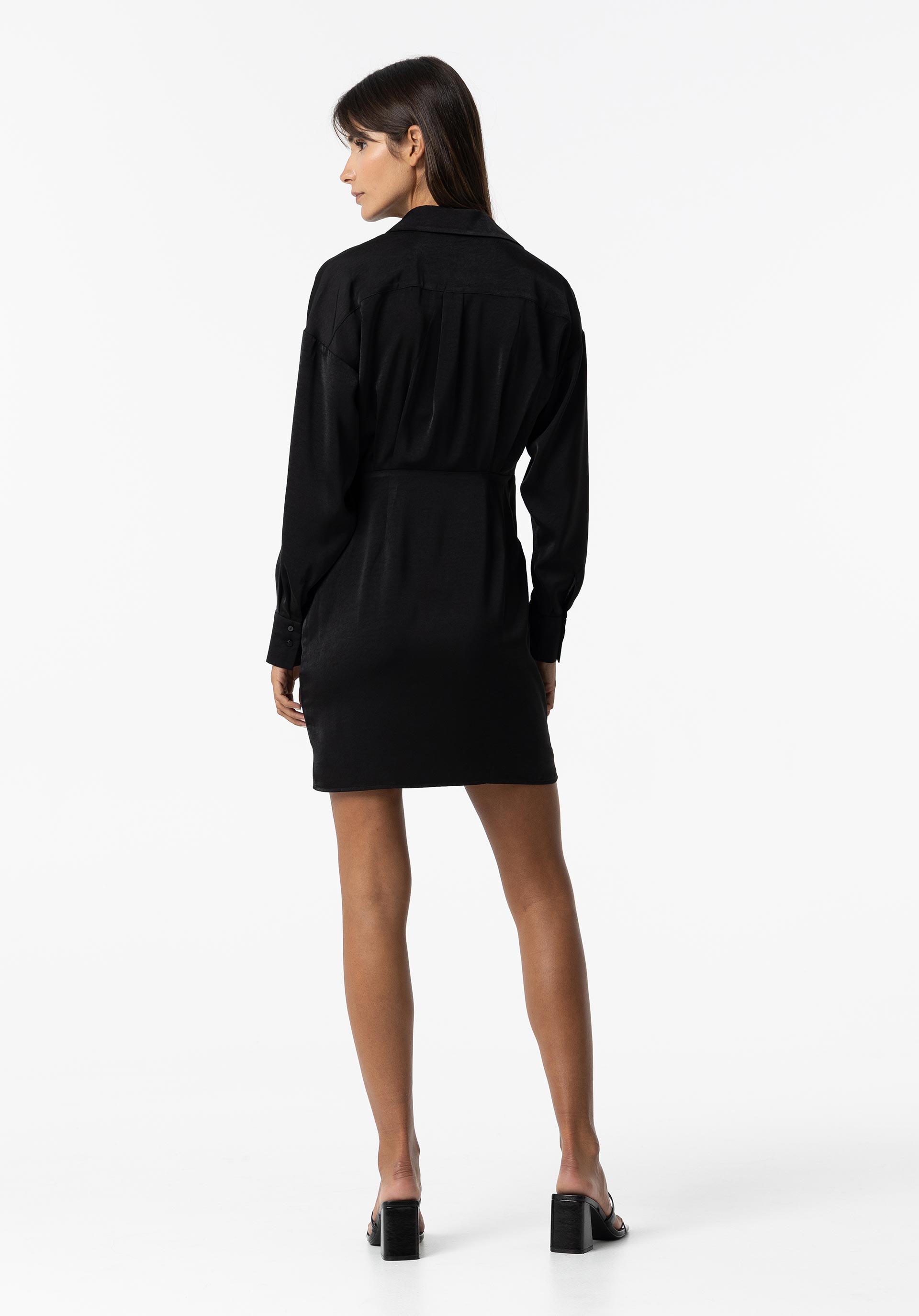 Vestido Cruzado Acetinado