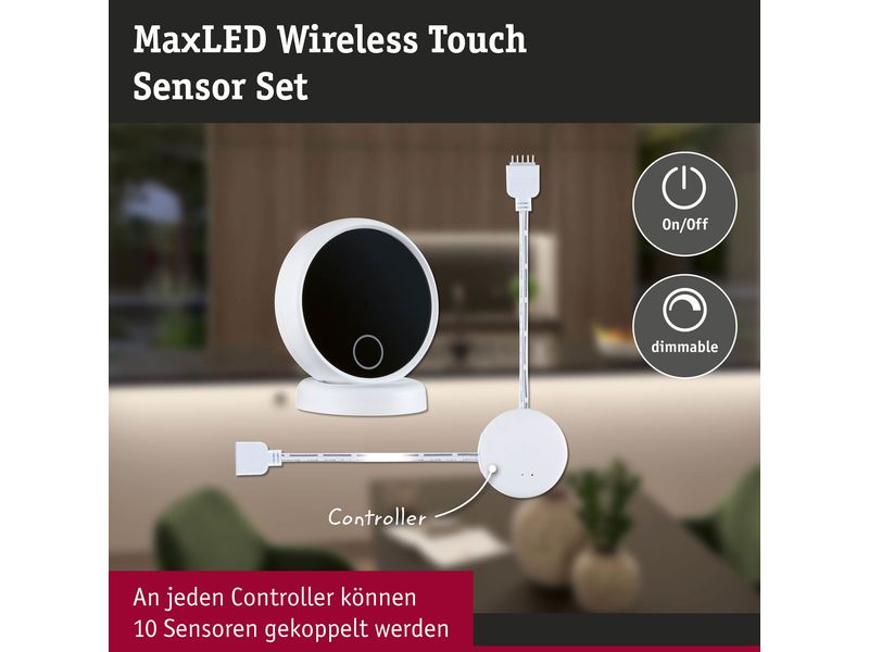Paulmann MaxLED Wireless Touch Sensor Set Kabelloser Berührungssensorsatz