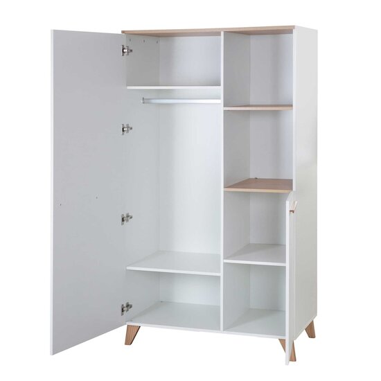 Léon Armoire 2 portes   Blanc        de               Roba