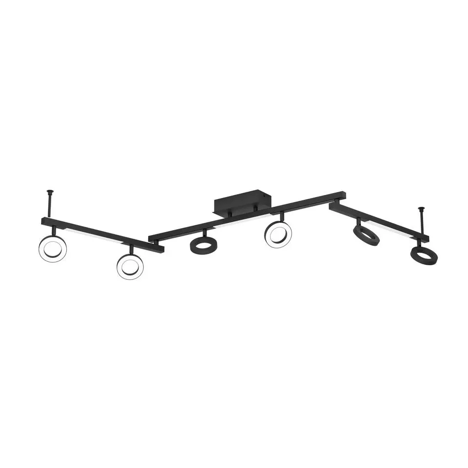 EGLO Cardillio 1 Opbouwspot - LED - 158 cm - Zwart