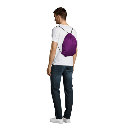 Mochila impermeável/resistente à água com cordão para esportes/academia
