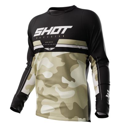 Maillot cross Shot DEVO - BATTLE 2023 - Beige