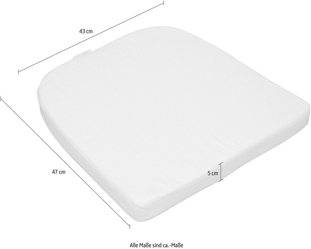 HOFMANN LIVING AND MORE Sitzkissen Masse (B/T/H): (43/47/5)