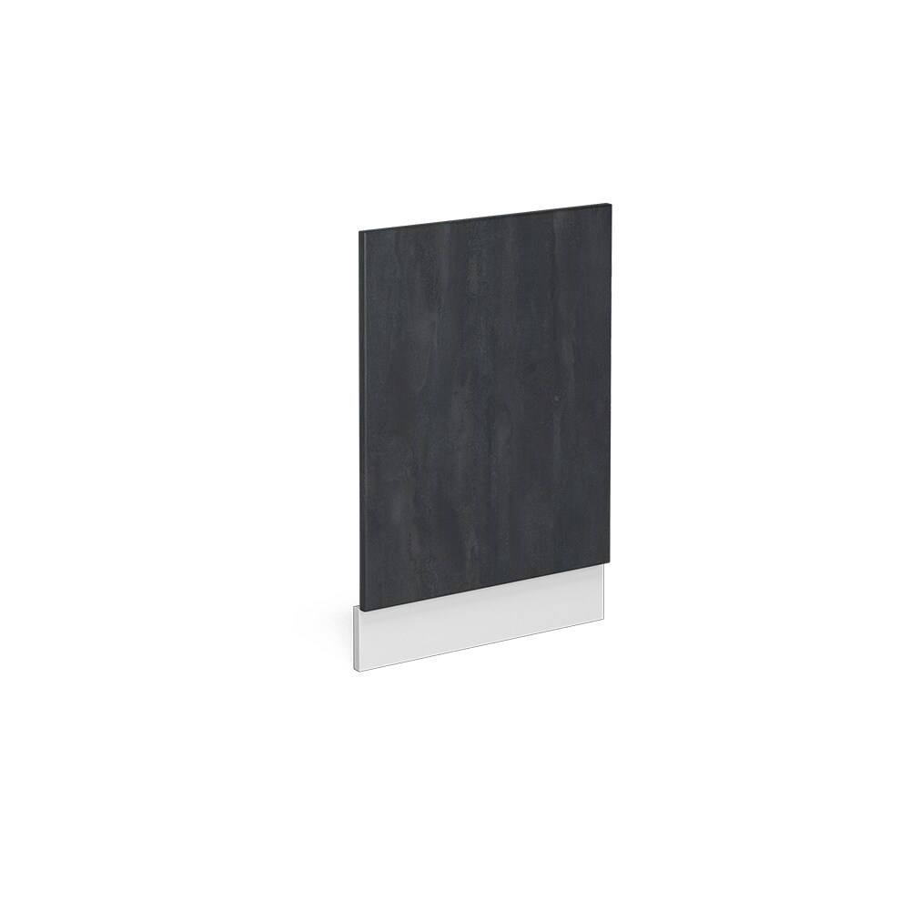 Vicco Geschirrspülerblende R-Line Schwarz Beton Weiß 45 cm mit Arbeitsplatte Eiche