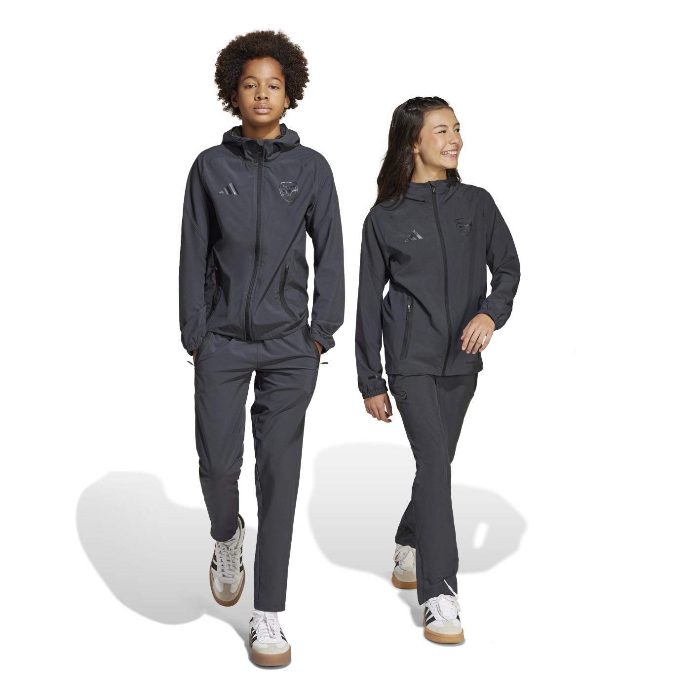 Adidas Arsenal Vis Tech Trainingsbroek 2024-2025 Kids Donkergrijs