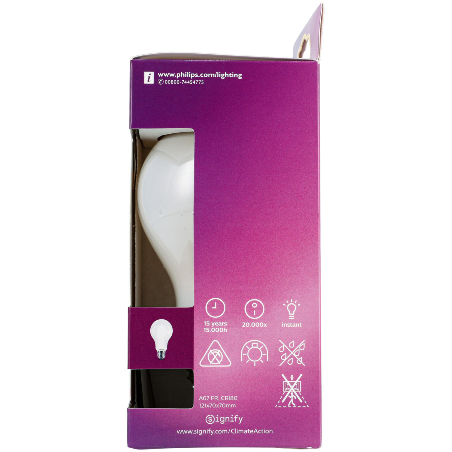 Philips LED-Kolben E27 warmweiss 17.5 W