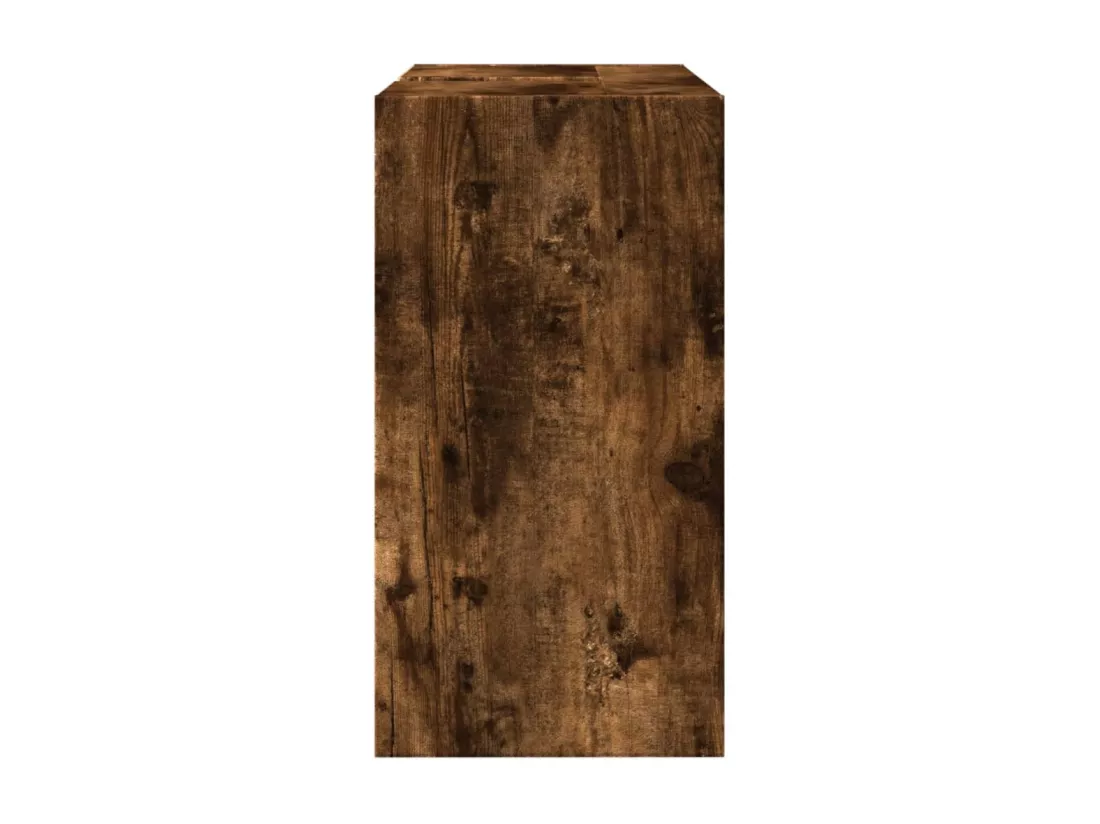 Armoire de lavabo chêne fumé 63x29x55 cm bois d'ingénierie