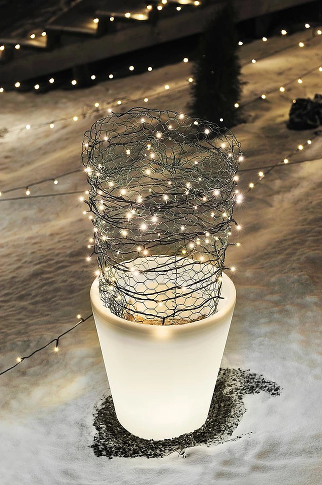 ASSISI LED, utendørs plantepotte