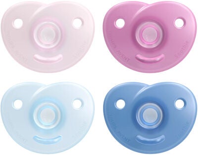 Philips Avent Soothie Smokk 0-6 Måneder, Rosa/Blå