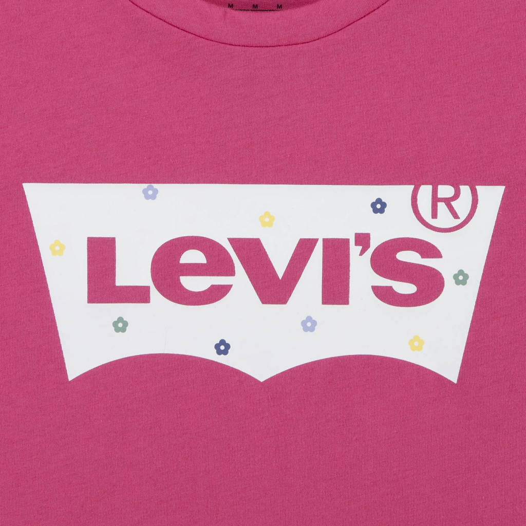 Levi's T-shirt BATWING met logo fuchsia