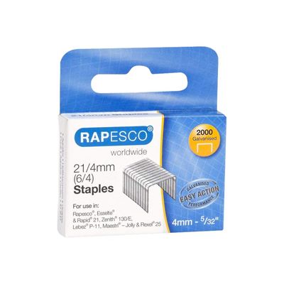 Rapesco - Boîte de 2000 agrafes 21/4 - jusqu'à 20 feuilles