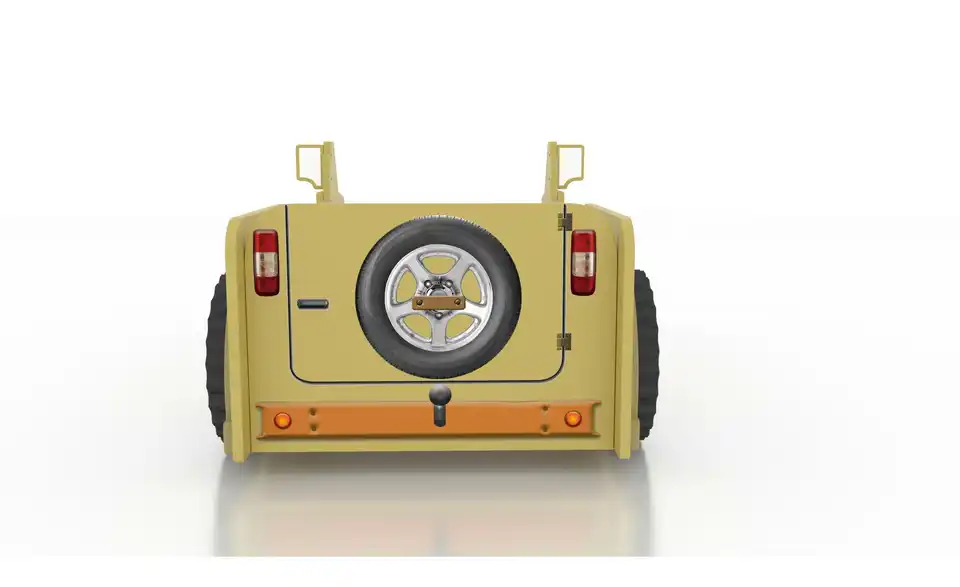Autobett Jeep Autobett Safari Gelb