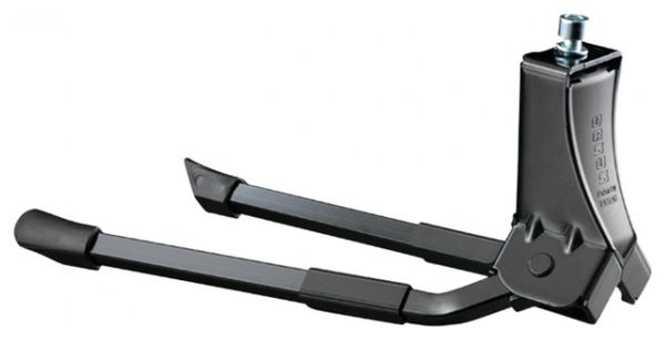 BEQUILLE VELO DOUBLE CENTRALE URSUS HOOPER FOOT 28 -700C PLIABLE ALU NOIR (300mm) - SUPPORTE POIDS 50KGS (LIVRE SUR CARTE)