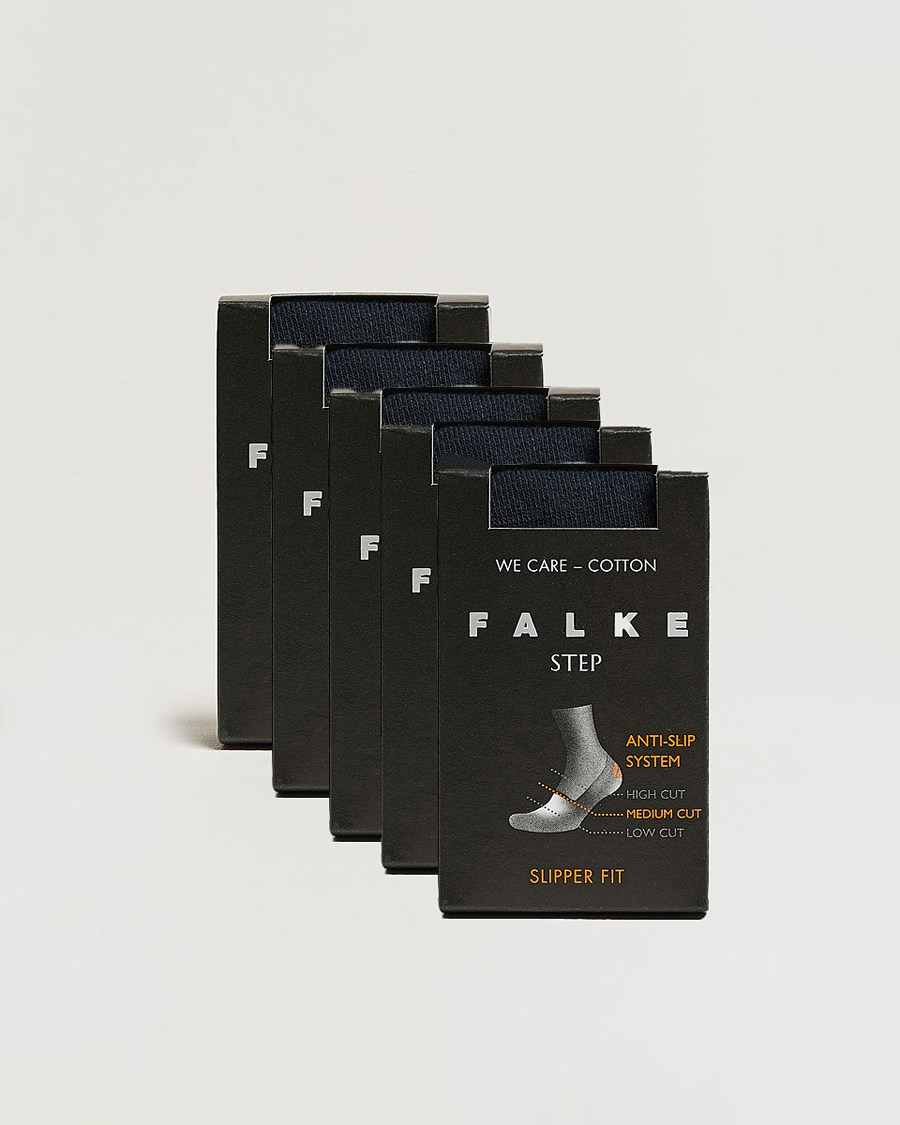 Falke 5-pack Step In Box Loafer Socks Navy
