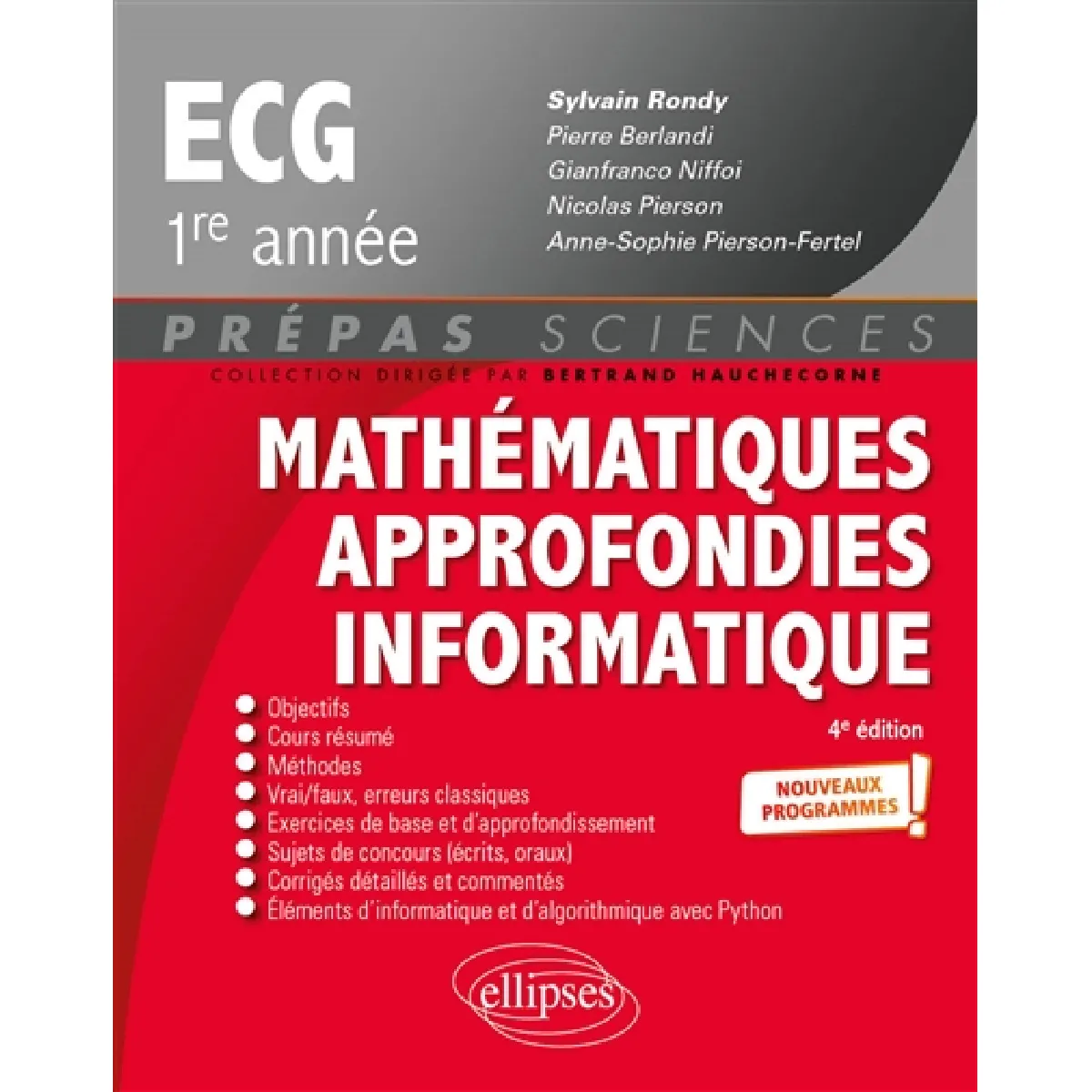 Mathématiques approfondies informatique, ECG 1re année : nouveaux programmes · Occasion