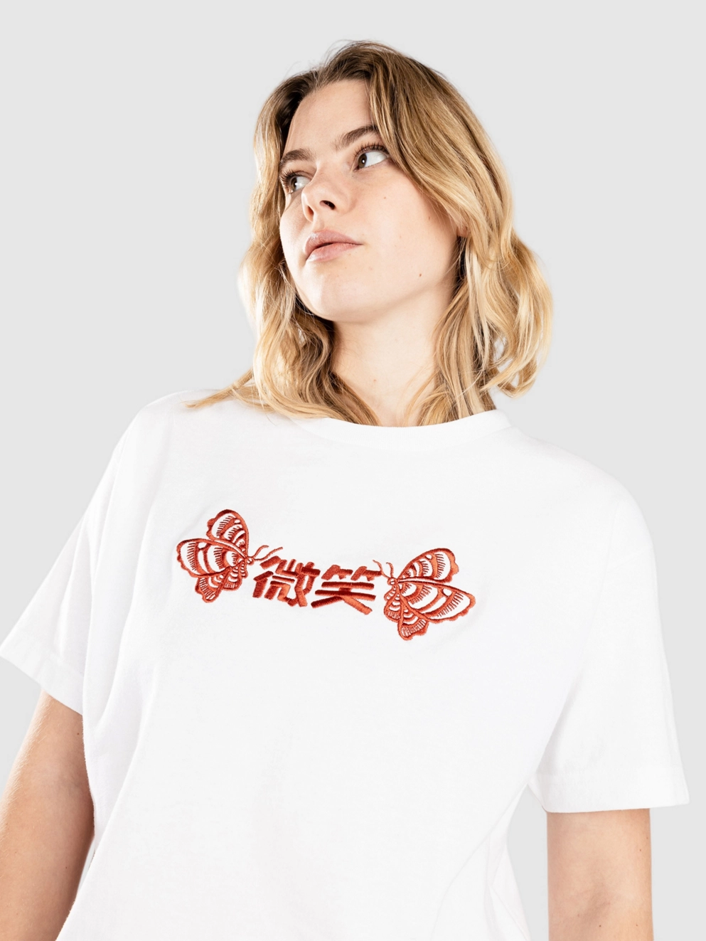 Smile And Wave Paper Warath T-Shirt white