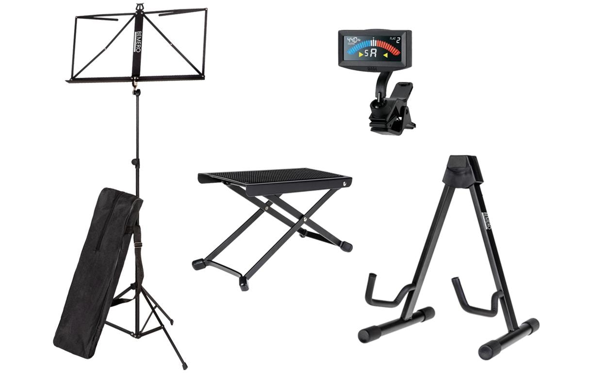 A-Gitarren-Ständer GS-8061BK SetAkustikgitarren-Set