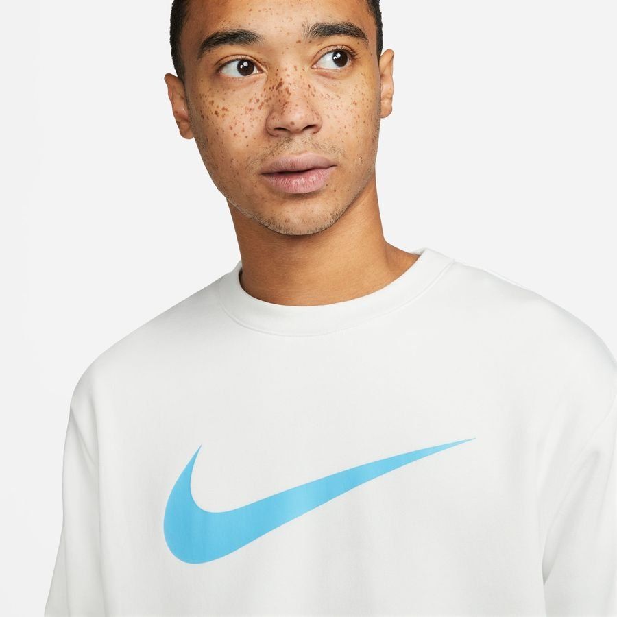 Nike Sweat NSW Repeat Fleece Swoosh - Blanc/Bleu