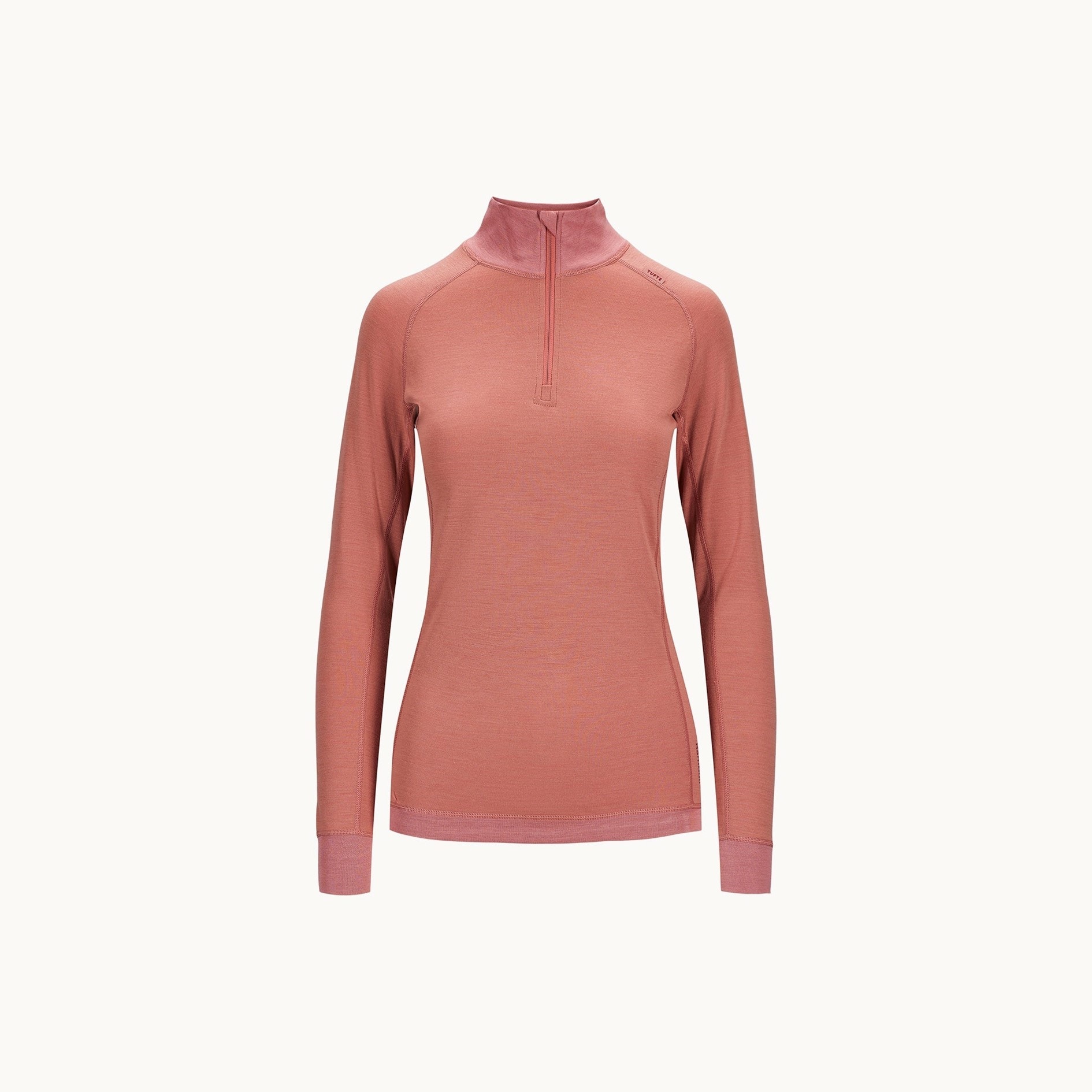 Tufte Bambull Half Zip, Dame<br>Deilig høyhalset genser i Bambus og merinoull!