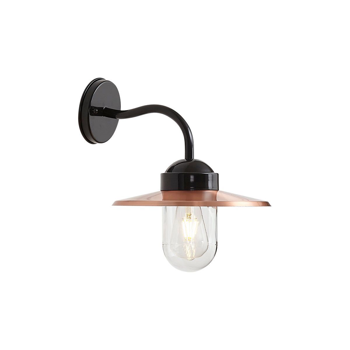QAZQA Buiten wandlamp koper IP44 - Munich