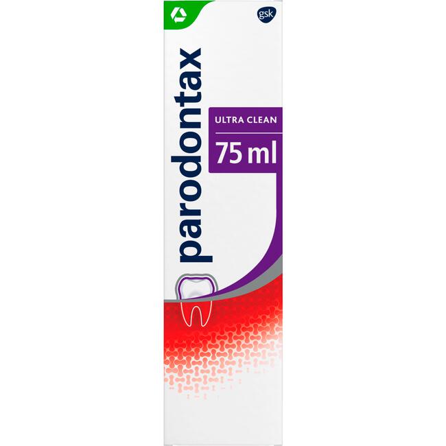 Parodontax Ultra Clean Dagelijkse Tandpasta Tegen Bloedend Tandvlees 75 ML