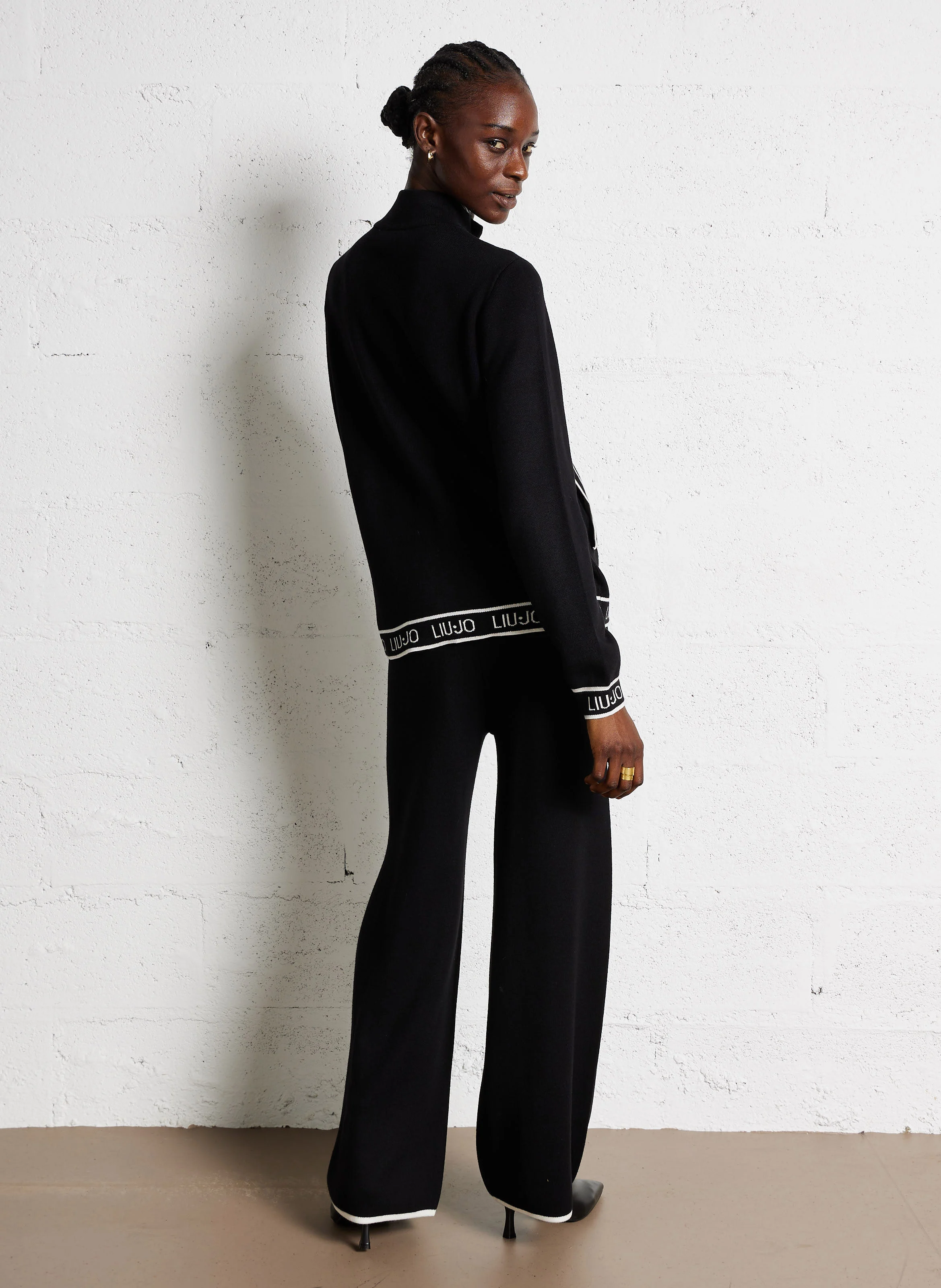 Pantalon large| Noir