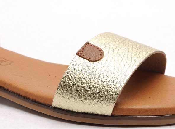 Eva frutos nu pieds plats femme 3052 or