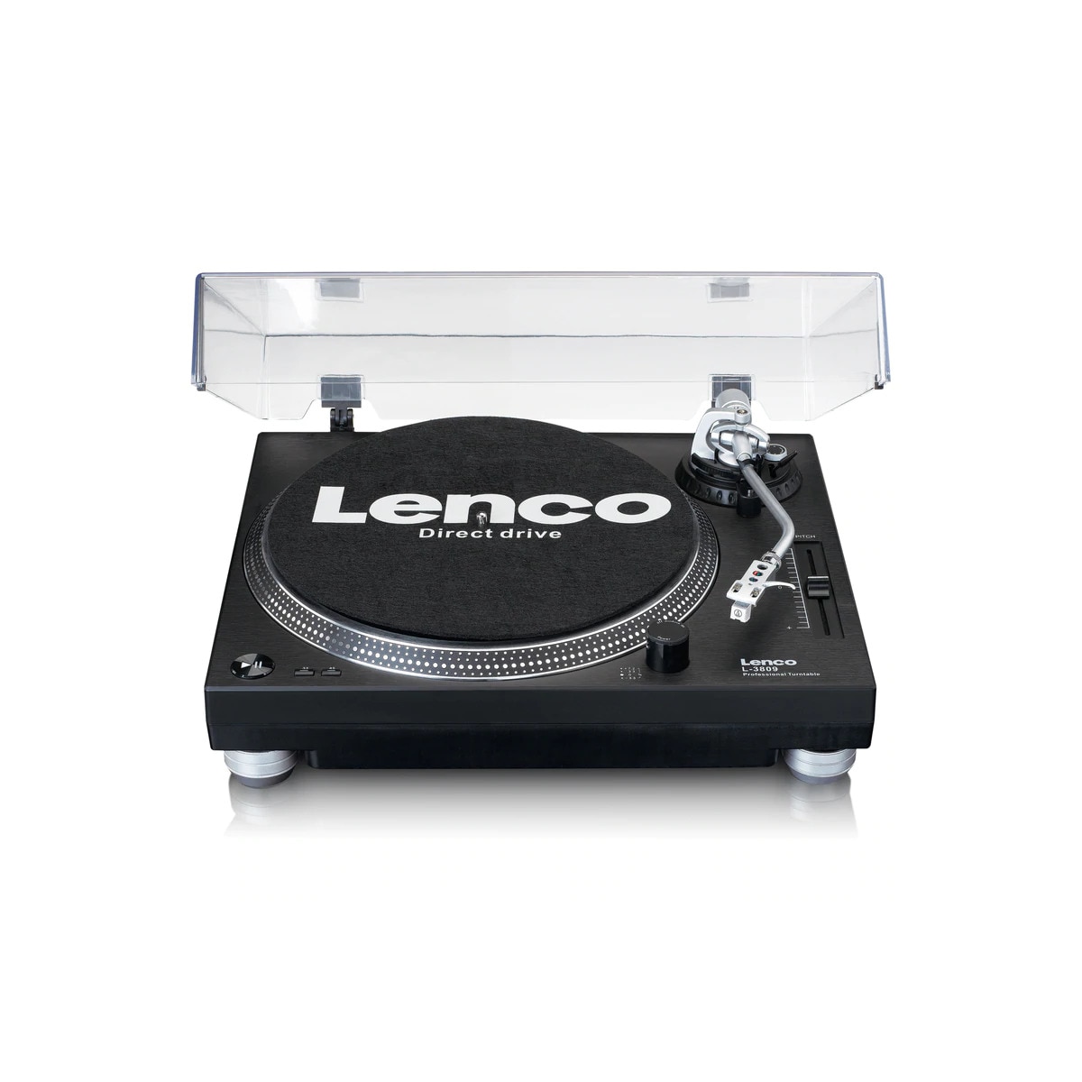 Lenco L-3809 Platespiller, Sort